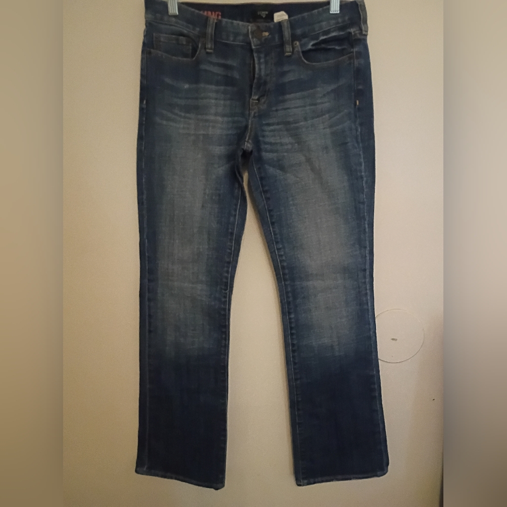 J.‎ Crew Hipslung Women's Denim Jeans Distressed Sz 29R 301/2 L